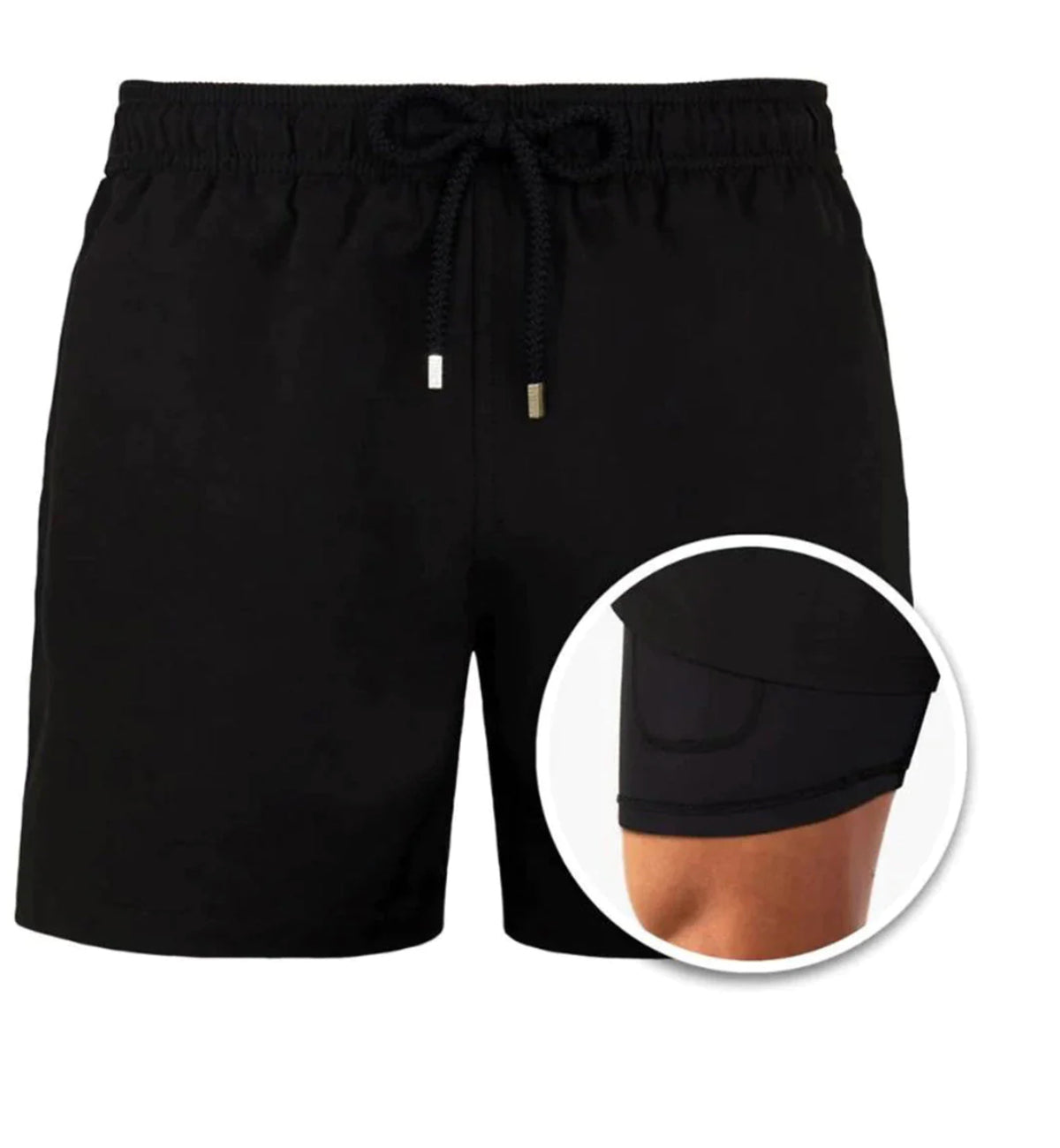 European And American Shorts Men's Beach Sports Pants Printed Double Shorts - Zalixer