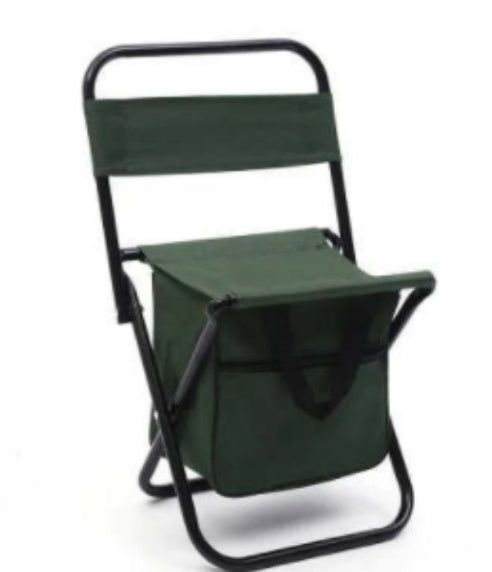 Folding Fishing Chair Backpack Insulation with Cooler Bag Portable Folding Beach Chair Seat Camping Chairs Folding Stool Chair