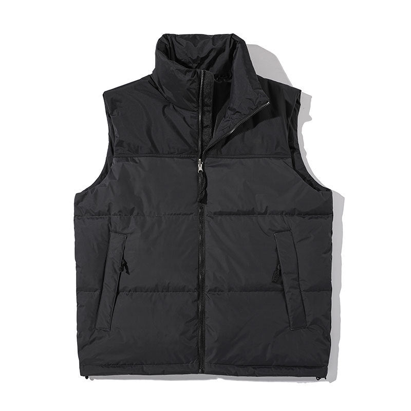 New Color Matching Men's Down Leisure Vest Short