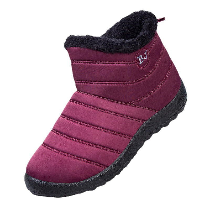 Womens Waterproof Mid-Calf Zip Snow Boots For Fall And Winter - Zalixer