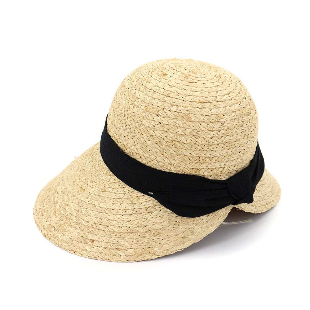 Sunshade Raffia Handmade Crochet Fisherman Straw Hat - Zalixer
