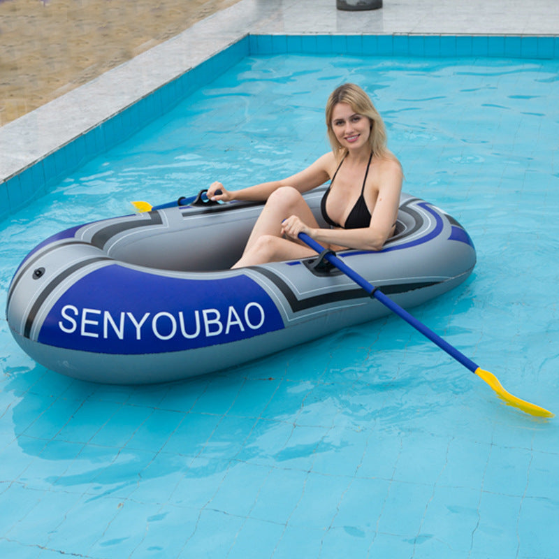 Single Boat Adult Double Boat Pvc Inflatable Kayak With Oars