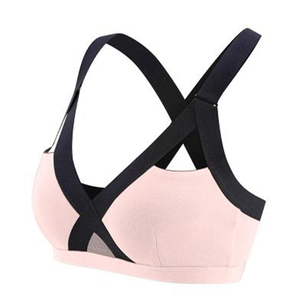 Shockproof sports bra running without rims - Zalixer
