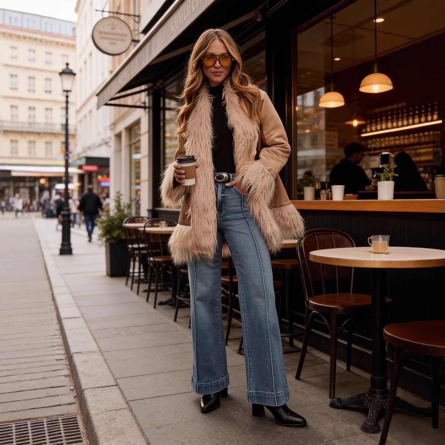 New Womens Mid-rise Bootcut Jeans - Zalixer
