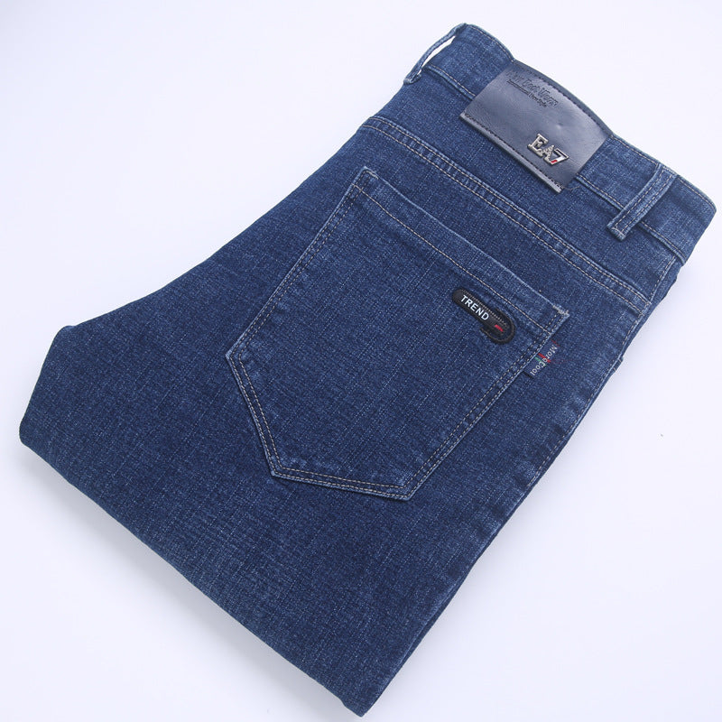 Men's straight loose jeans