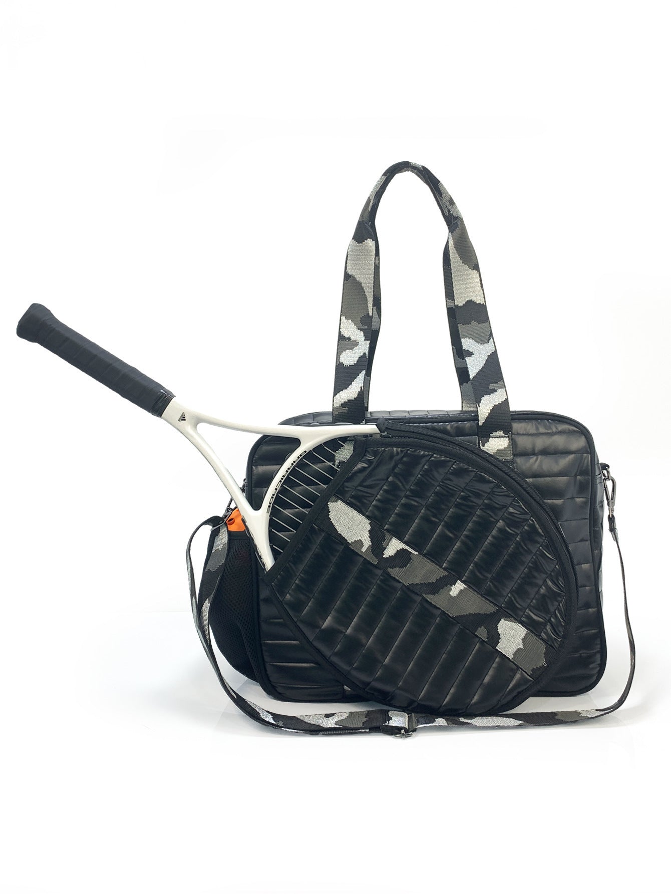 Fashion Striped Hand-carrying Crossbody Shoulder Tennis Pack