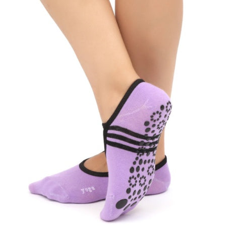Non-slip yoga socks ballet style fitness boat socks sports socks dance socks aerobics socks cotton socks - Zalixer