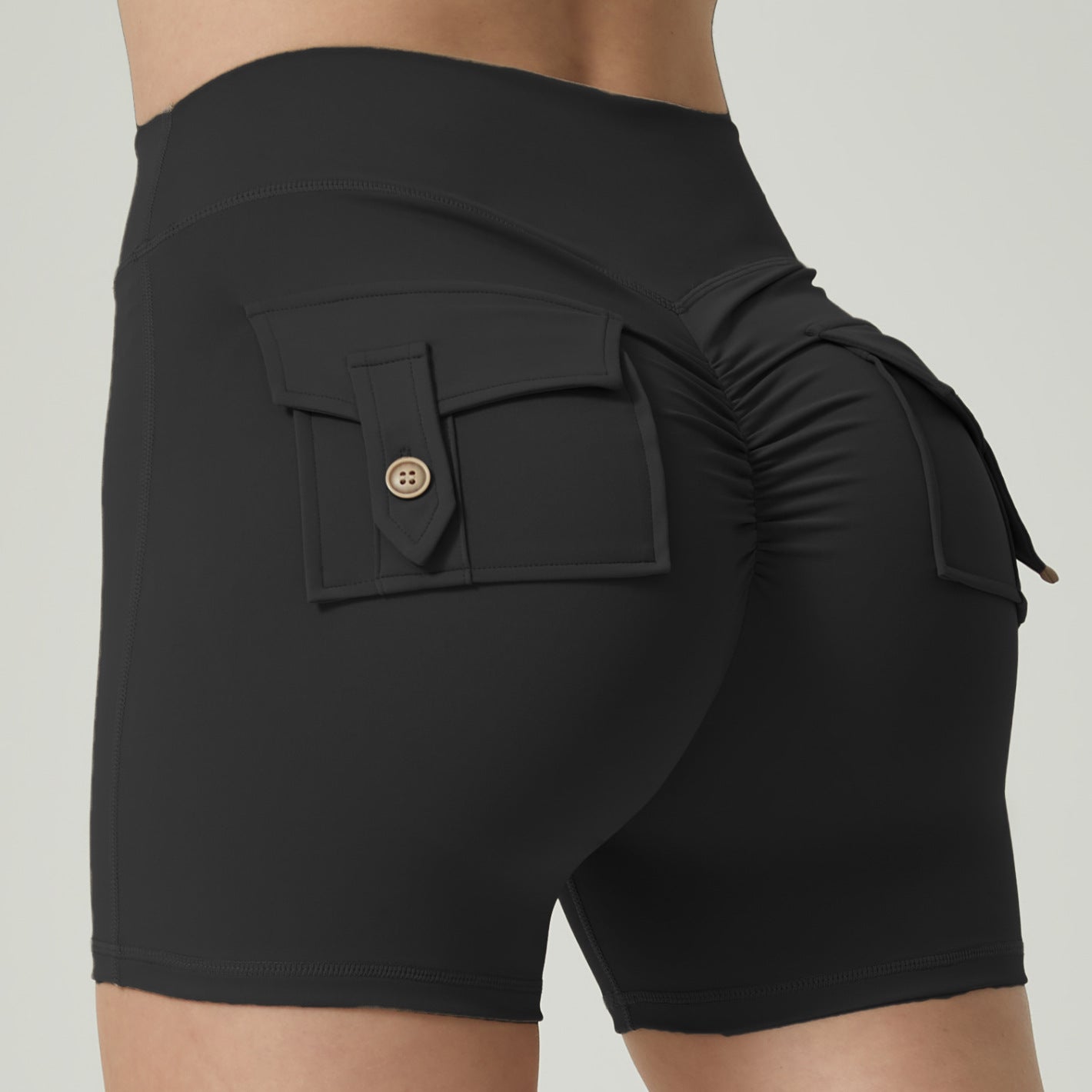 Pocket Fitness Sports Yoga Shorts - Zalixer