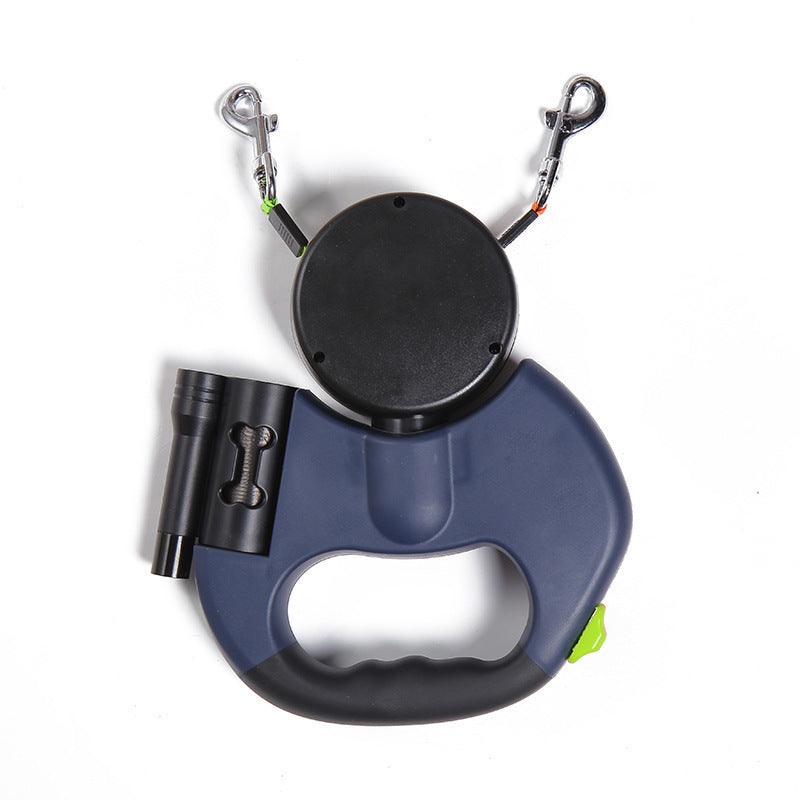 Dual Retractable 360 Swivel Dog Leash