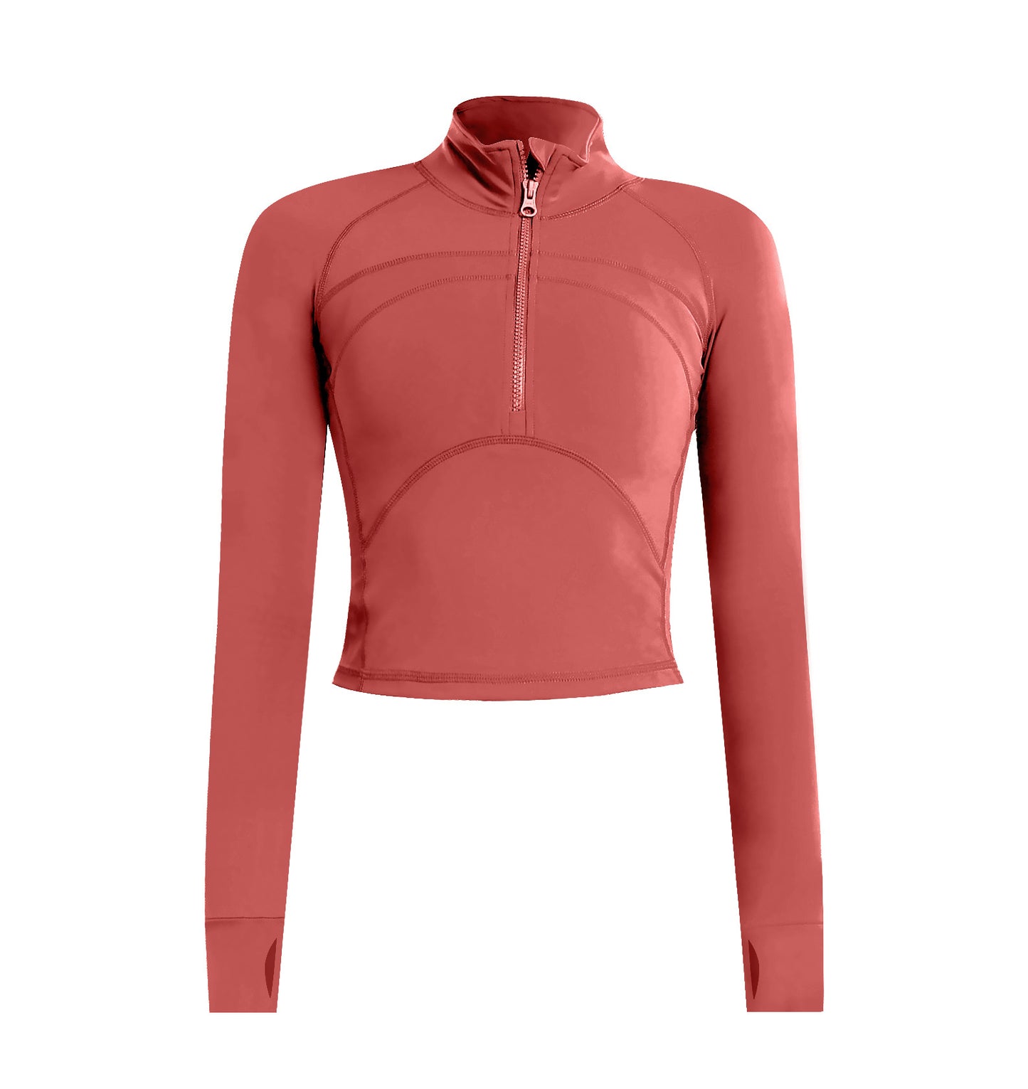 Womens High-Elastic, Quick-Drying Long-Sleeve Yoga OutfitWorkout Top - Zalixer