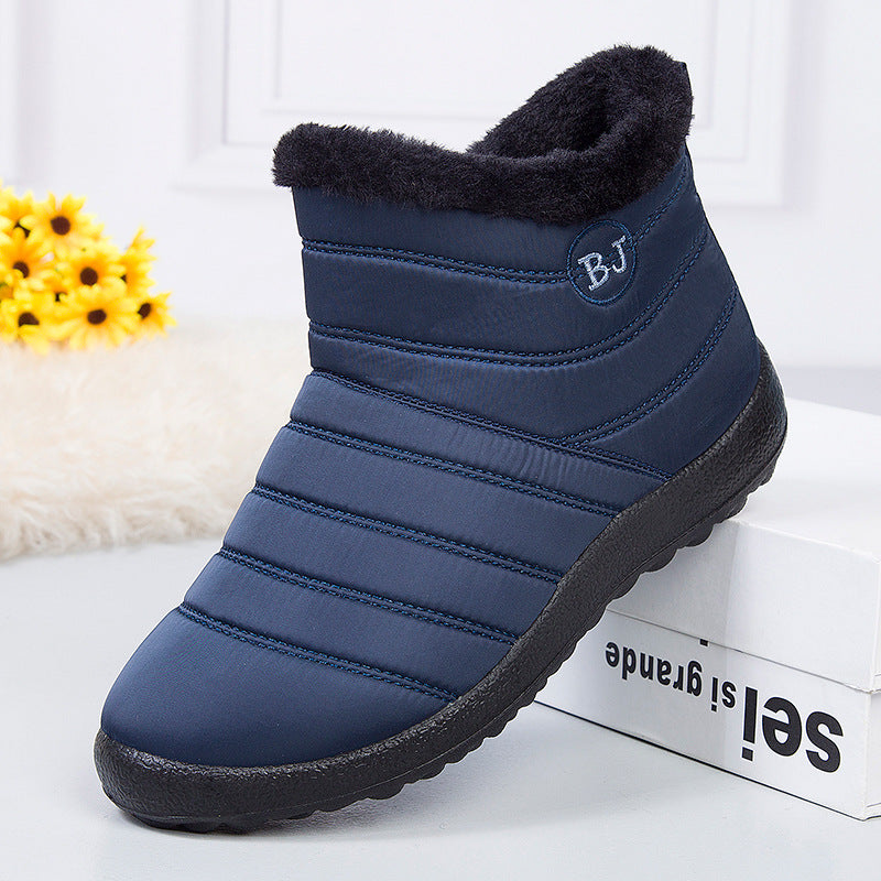 Womens Waterproof Mid-Calf Zip Snow Boots For Fall And Winter - Zalixer