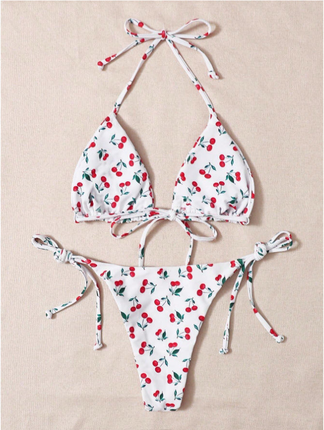 Holiday Split Halter Bikini - Zalixer