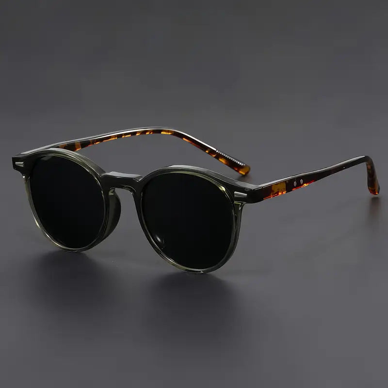 Vintage Round Mens Sunglasses Set Womens Eyewear - Zalixer