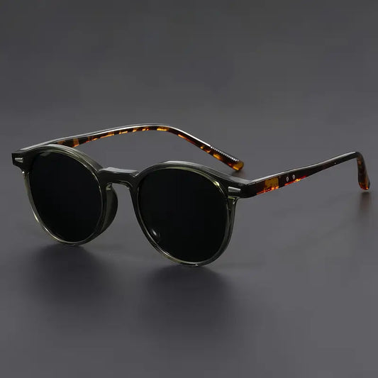 Vintage Round Mens Sunglasses Set Womens Eyewear - Zalixer