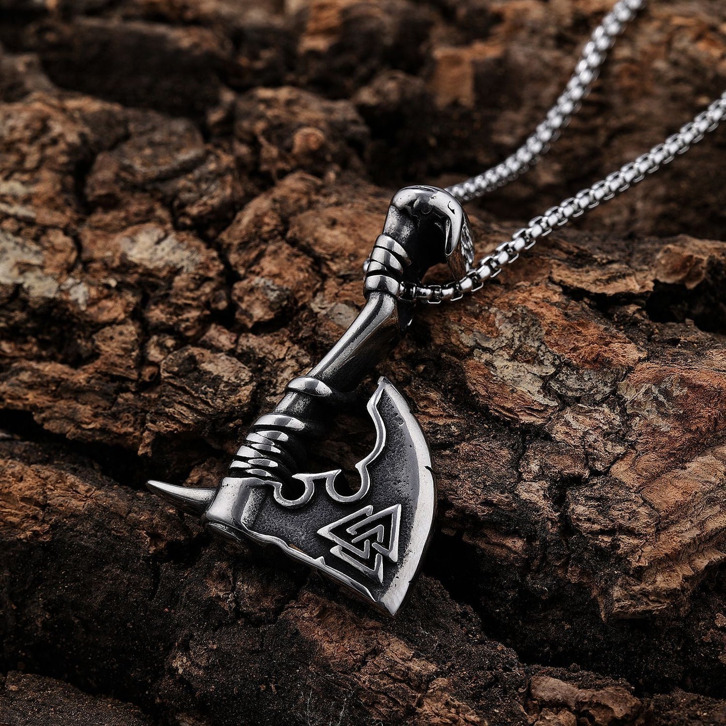 Versatile Trendy Axe-shaped Titanium Steel Pendant