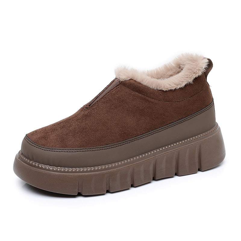 Womens Soft-soled Thickened Insulated Snow Boots - Zalixer