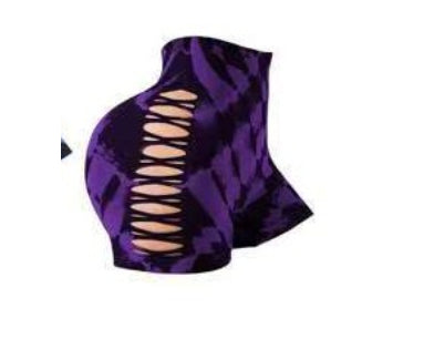 Tie-dye Yoga Bum Lift Shorts - Zalixer