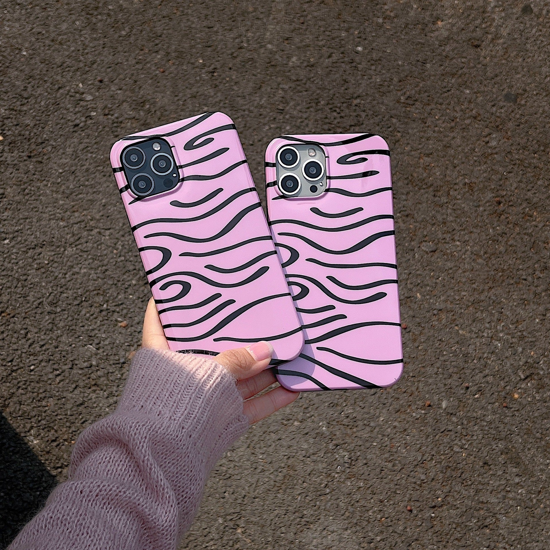 Foundation Make Up Black Stripe Mobile Phone Soft Shell - Zalixer