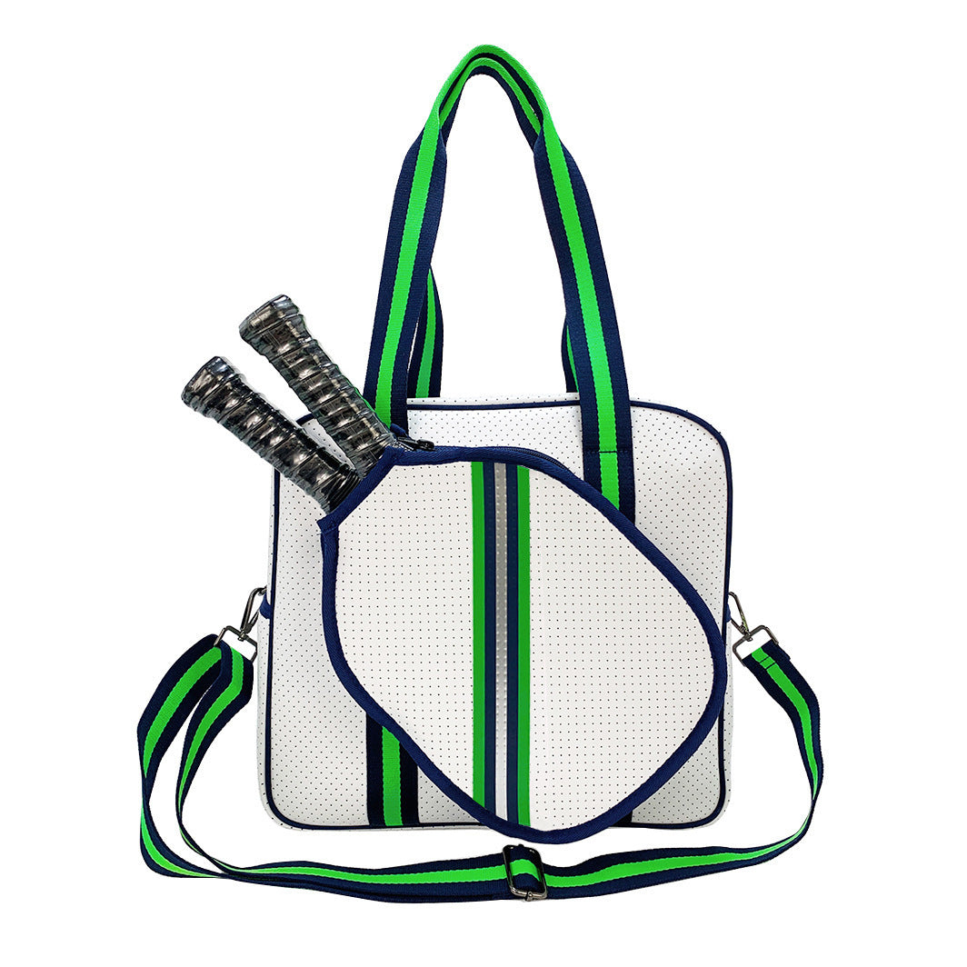 Fashion Striped Hand-carrying Crossbody Shoulder Tennis Pack