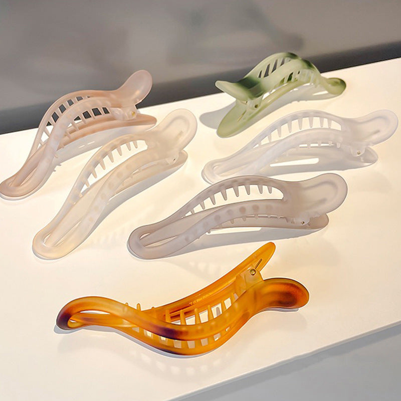 Irregular Ink Color Matte Simple Special-interest Design Duckbilled Hair Accessories - Zalixer