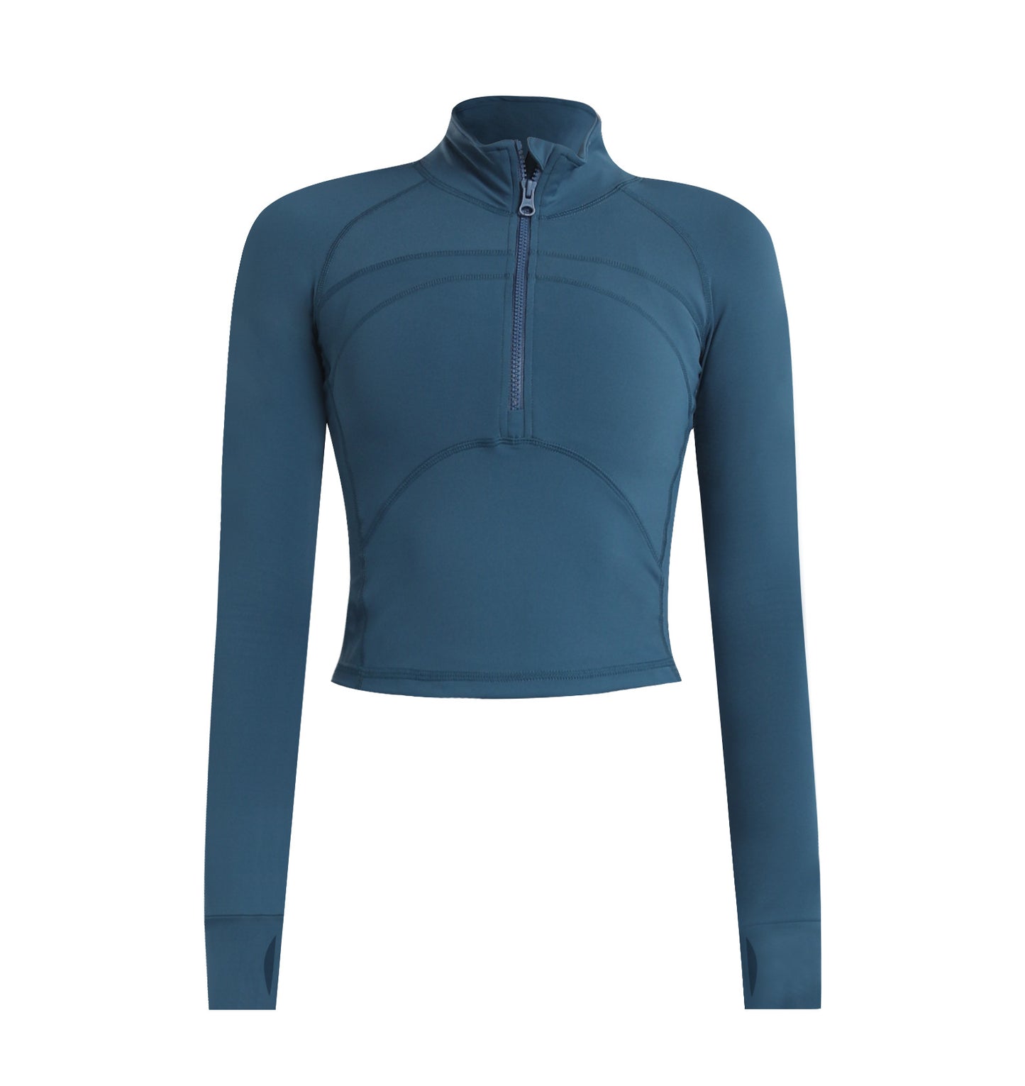 Womens High-Elastic, Quick-Drying Long-Sleeve Yoga OutfitWorkout Top - Zalixer