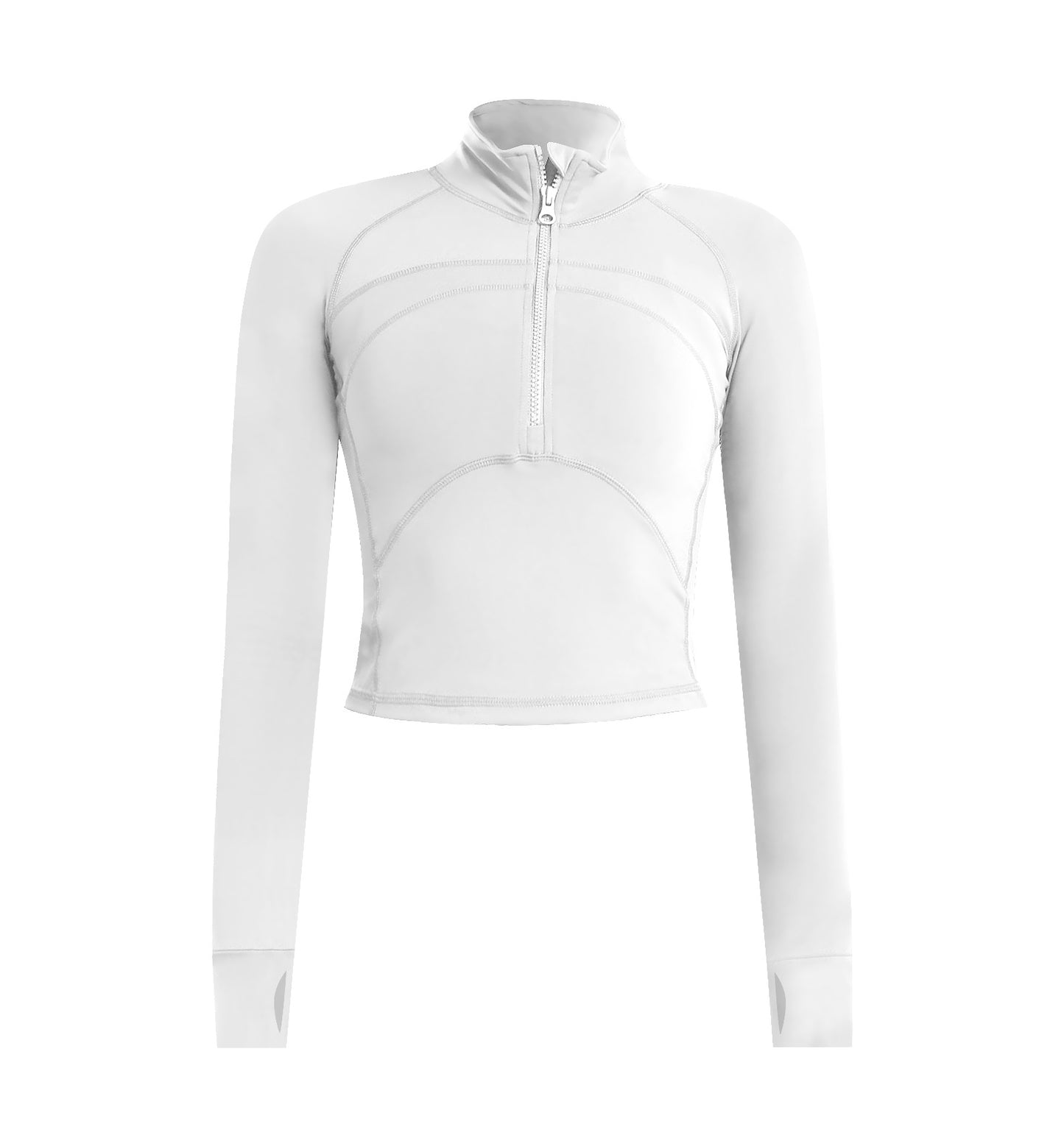 Womens High-Elastic, Quick-Drying Long-Sleeve Yoga OutfitWorkout Top - Zalixer
