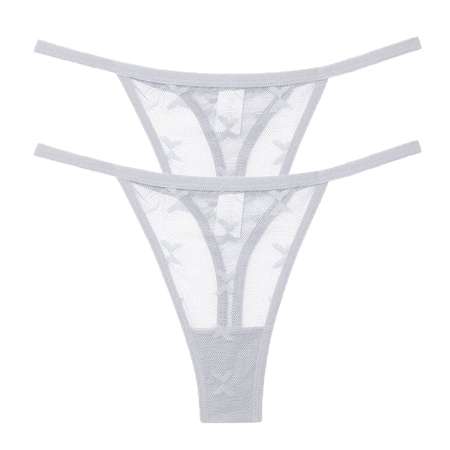 Mesh G-String Women's Panties Transparent Underwear - Zalixer