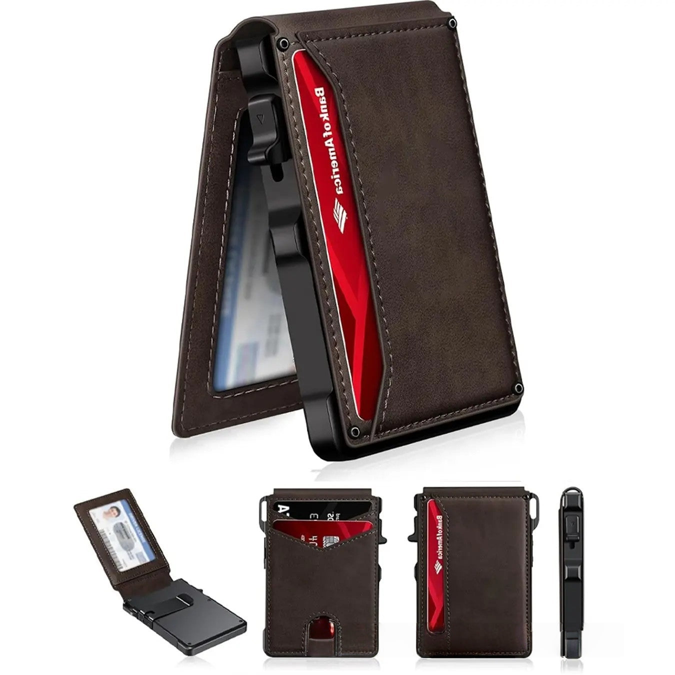 Dual-Fold Carbon Fiber Flip Wallet - Zalixer