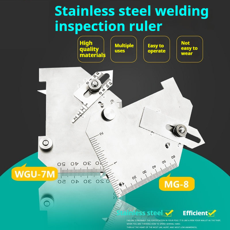 Cam-type Fillet Gauge Stainless Steel Welding Inspecting Ruler