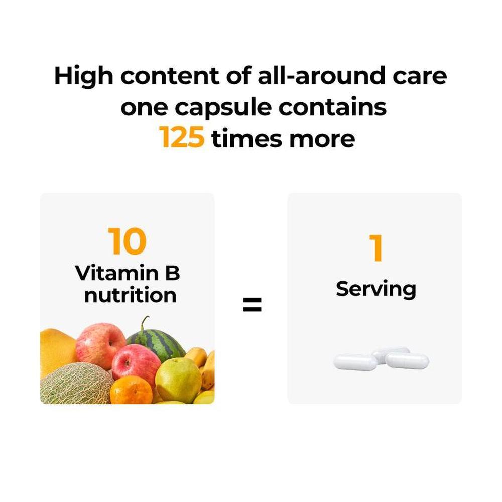 Oxyenergy Vitamin Mega B Complex Supplement For Healthcare,Energy And Dietary Needs,8 Classic B Vitamins 90 Capsules Bottle