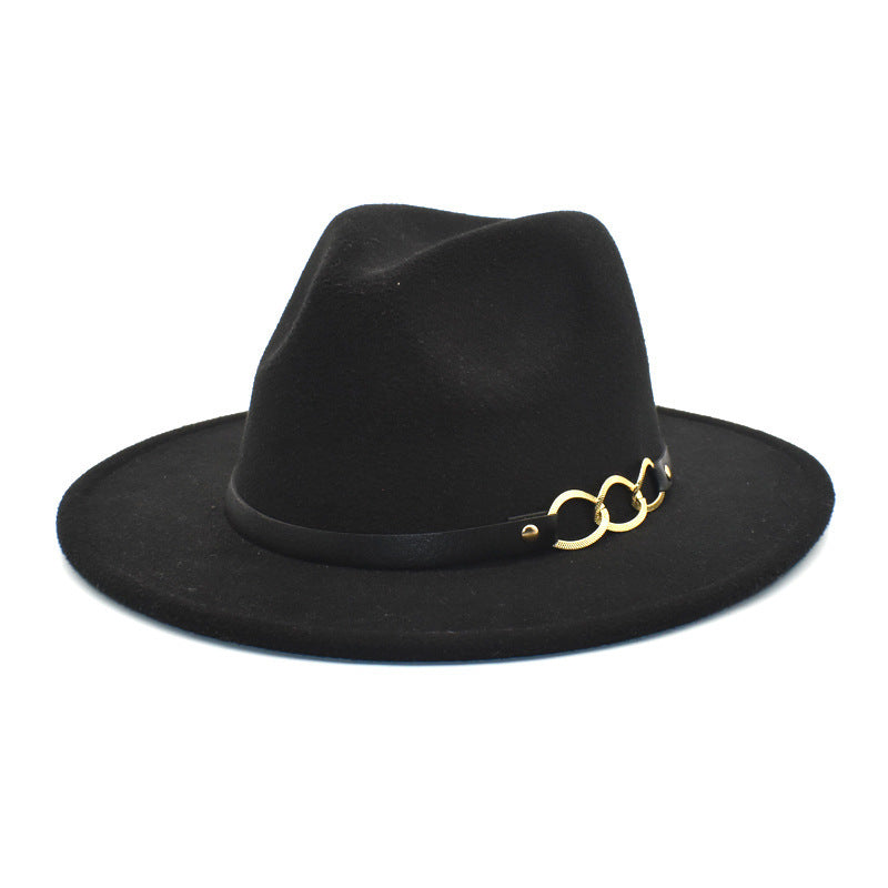 Women's Woolen Top Hat Belt Accessories - Zalixer
