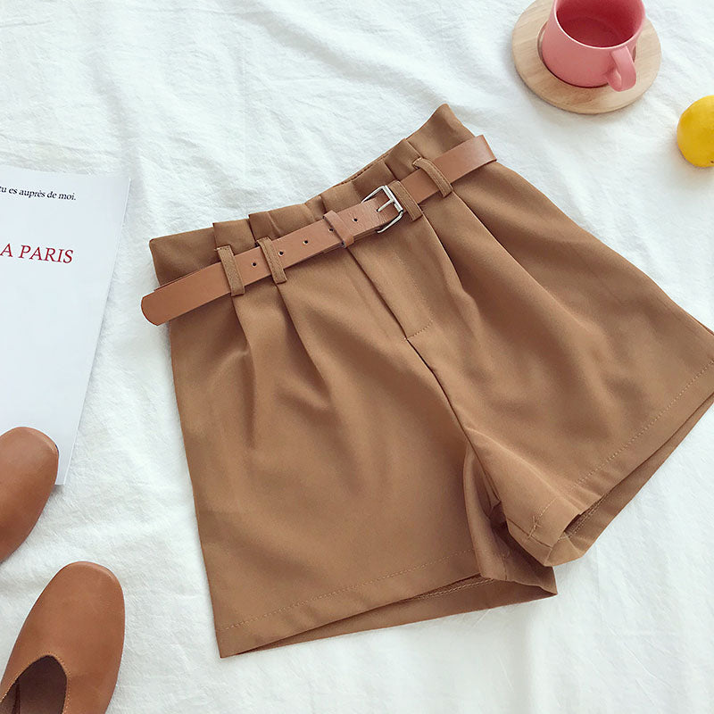Casual wide-leg suit shorts - Zalixer