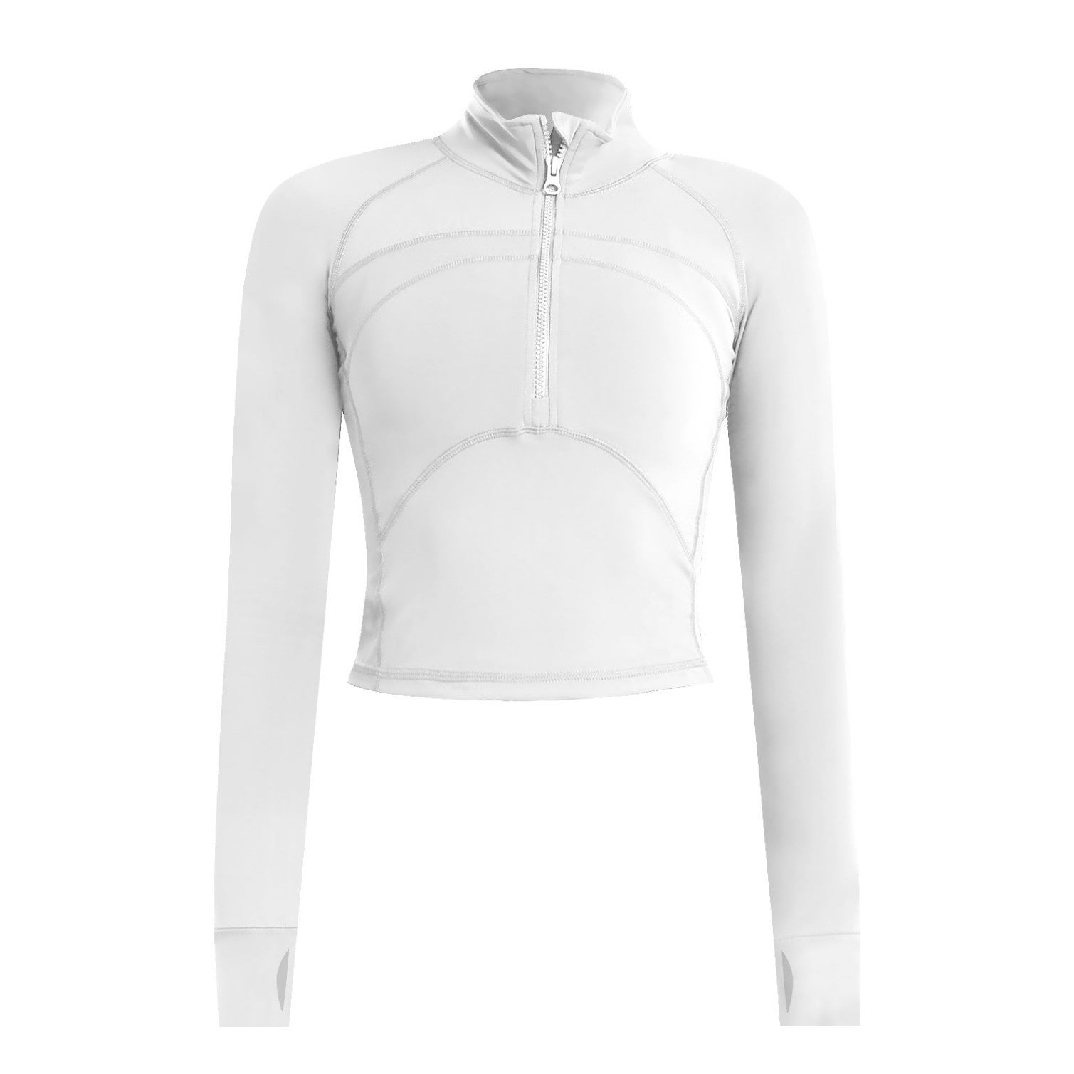 Womens High-Elastic, Quick-Drying Long-Sleeve Yoga OutfitWorkout Top - Zalixer