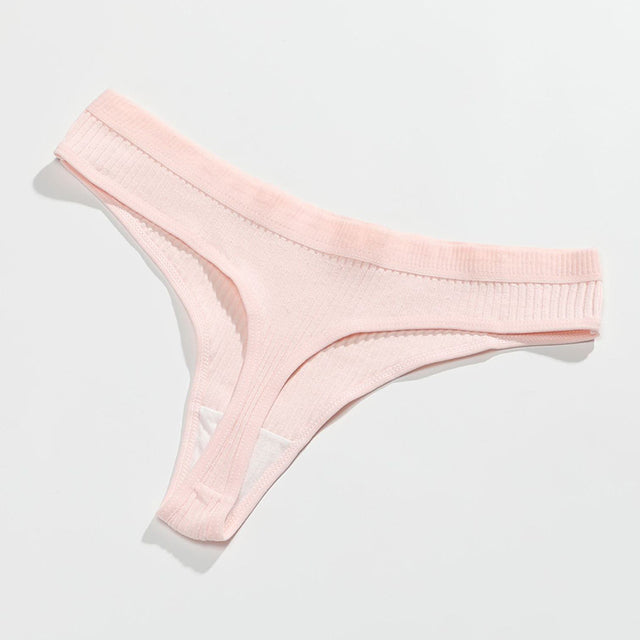 New Female Cotton Panties Low Thong - Zalixer