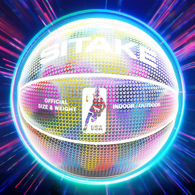 Luminous reflective basketball