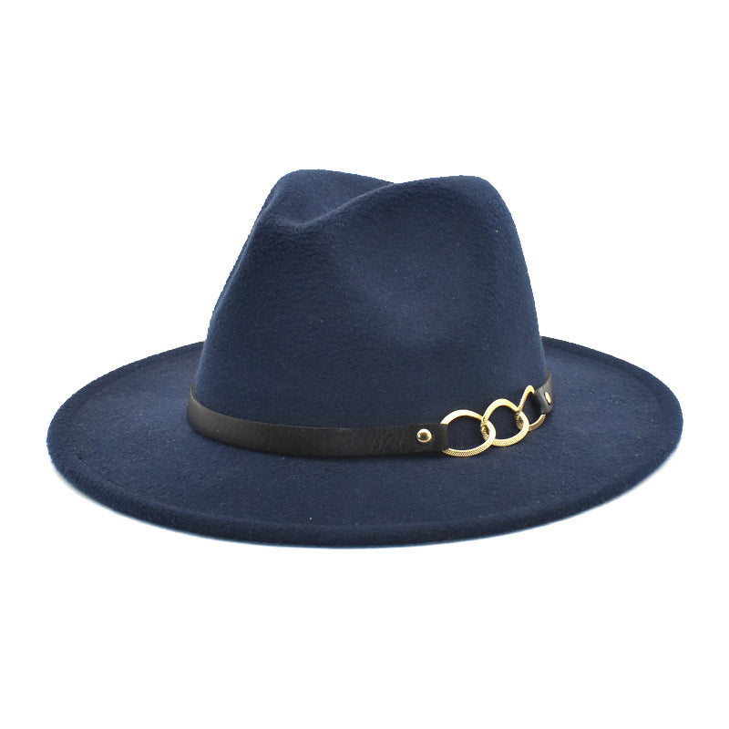 Women's Woolen Top Hat Belt Accessories - Zalixer