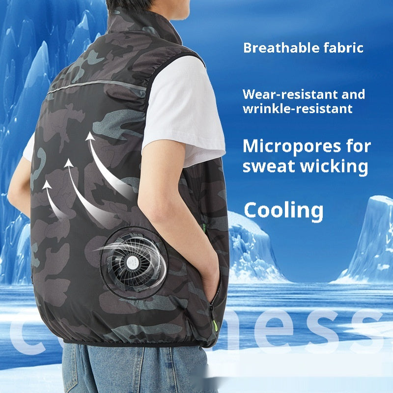 Summer Cooling Jacket Outdoor Cooling Fan Vest - Zalixer