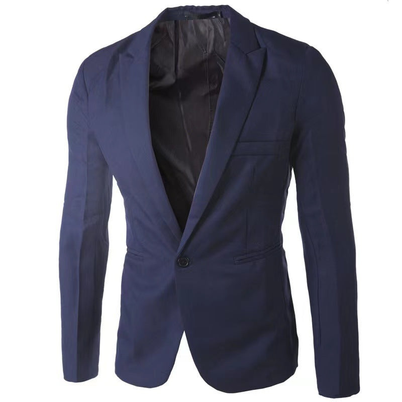 Fashion Men's Casual Single-breasted Small Suit