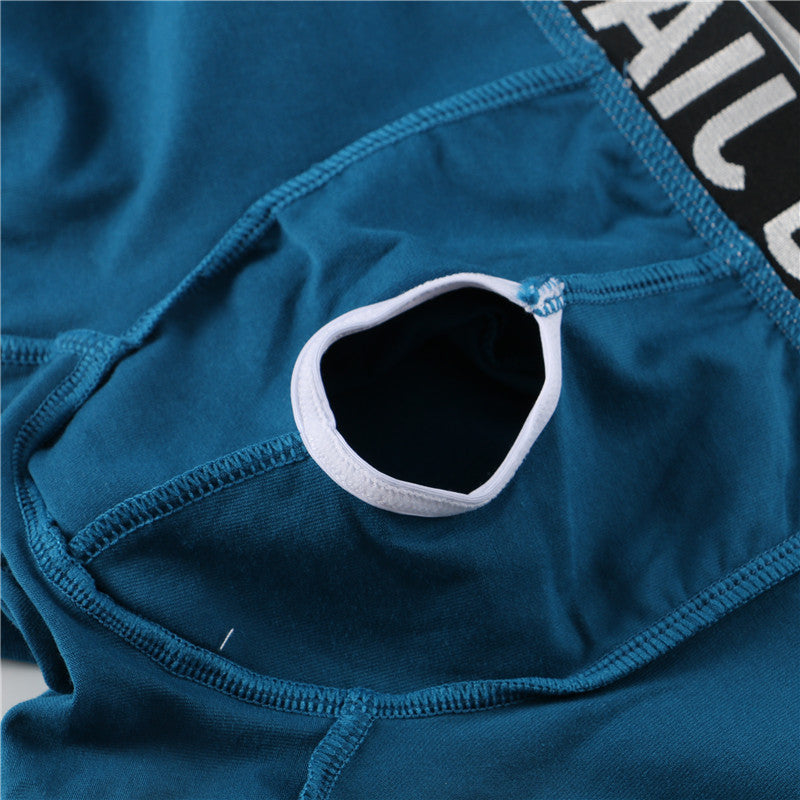 Cotton Men's Underwear Capsule Bag Separation Underwear Men's Solid Color Three-dimensional Cutting Cotton Underwear Men's - Zalixer