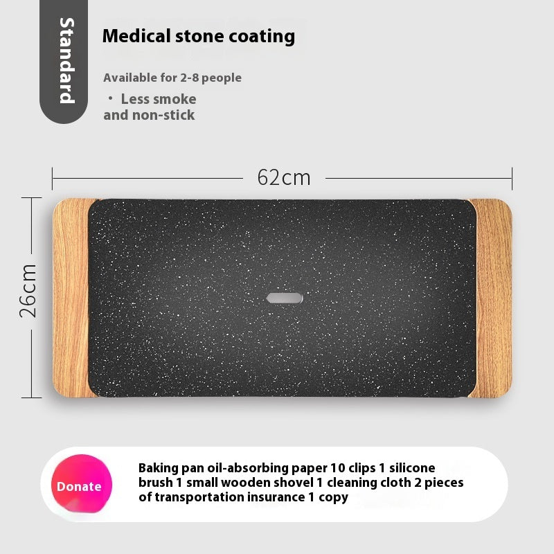 Electric Barbecue Grill Household Iron Plate Barbecue Grill Electric Baking Pan