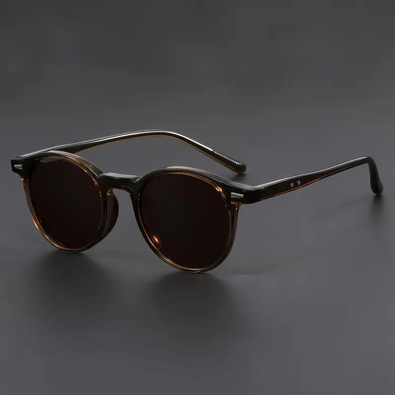 Vintage Round Mens Sunglasses Set Womens Eyewear - Zalixer