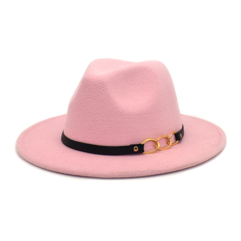 Women's Woolen Top Hat Belt Accessories - Zalixer