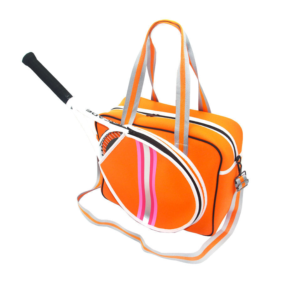 Fashion Striped Hand-carrying Crossbody Shoulder Tennis Pack