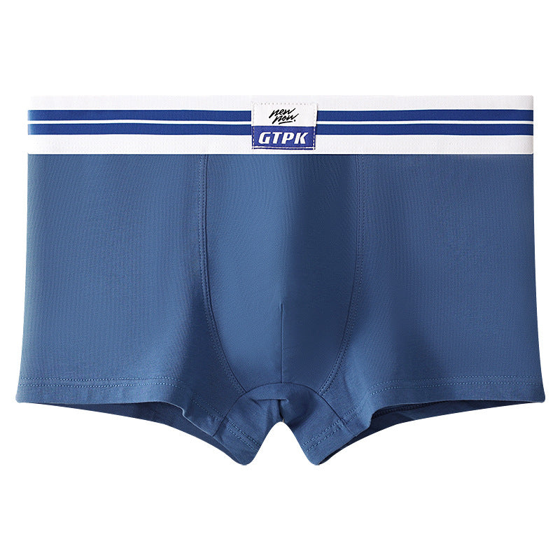 New Men's Underwear Pure Color Cotton Mid-waist Underwear - Zalixer