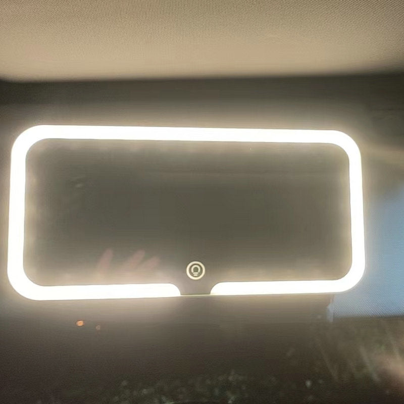 Car Sun Visor With Light Led Make-up Mirror - Zalixer