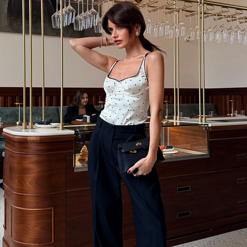 Fashionable And Sexy Polka-dot Camisole For Women - Zalixer