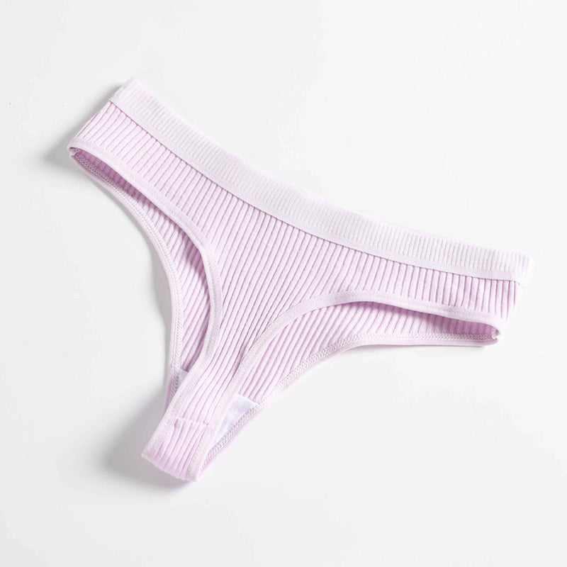 New Female Cotton Panties Low Thong - Zalixer