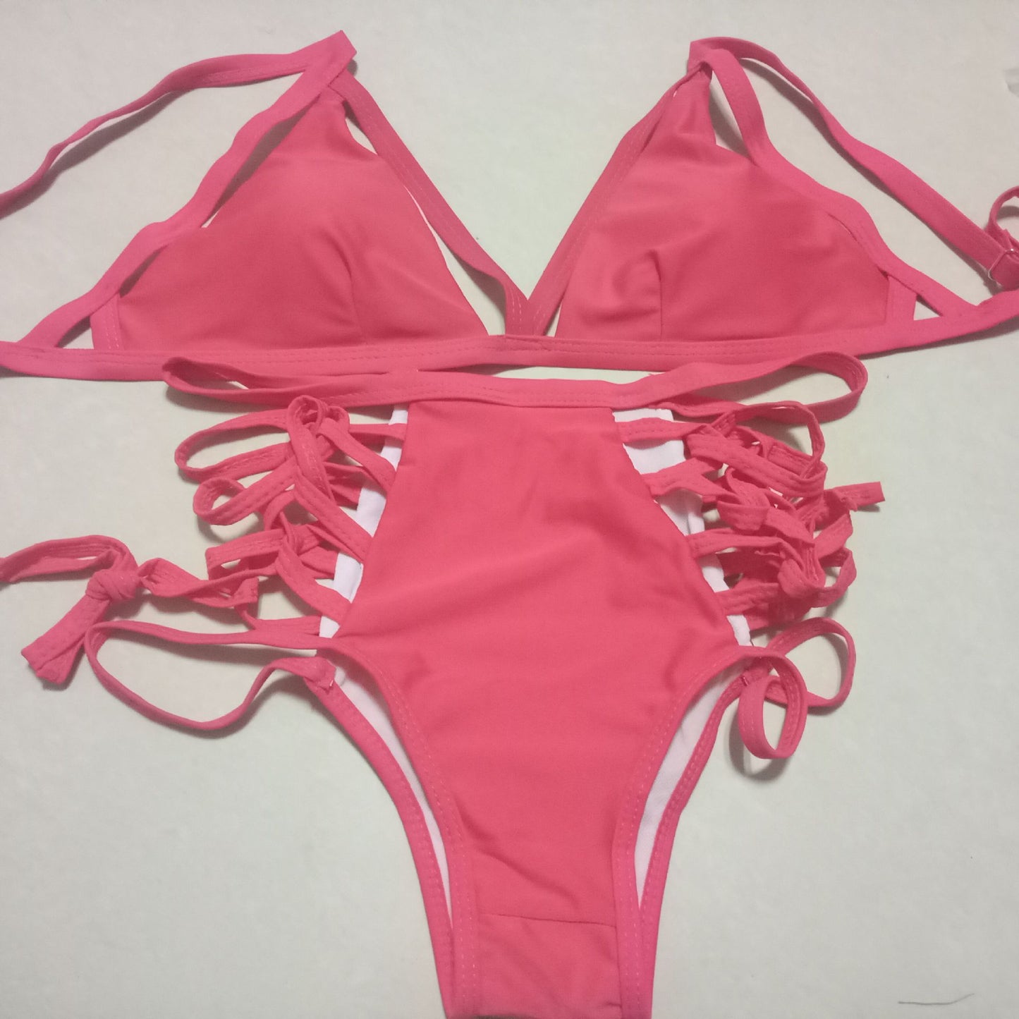 Sexy strap bikini split swimsuit - Zalixer