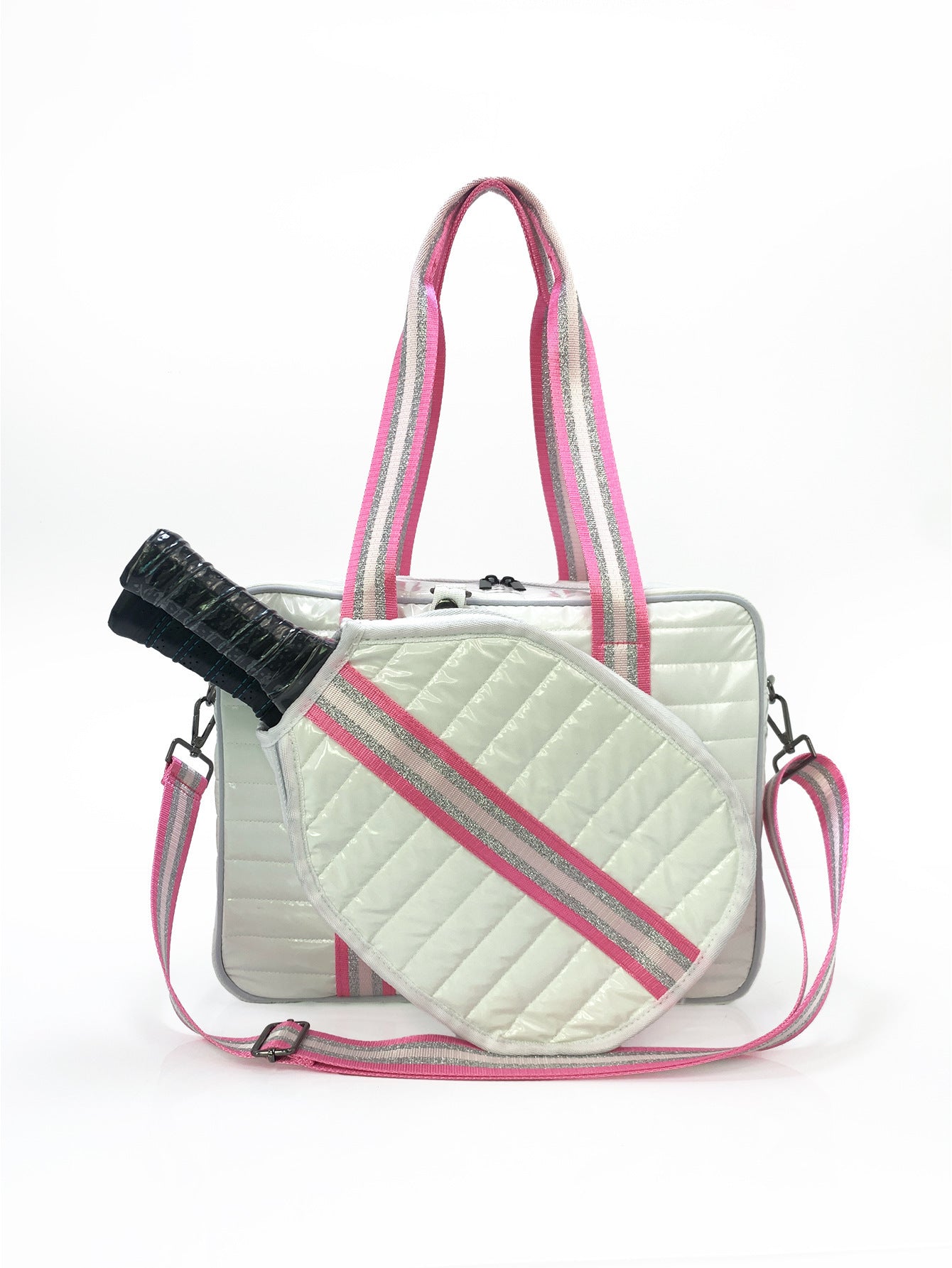 Fashion Striped Hand-carrying Crossbody Shoulder Tennis Pack