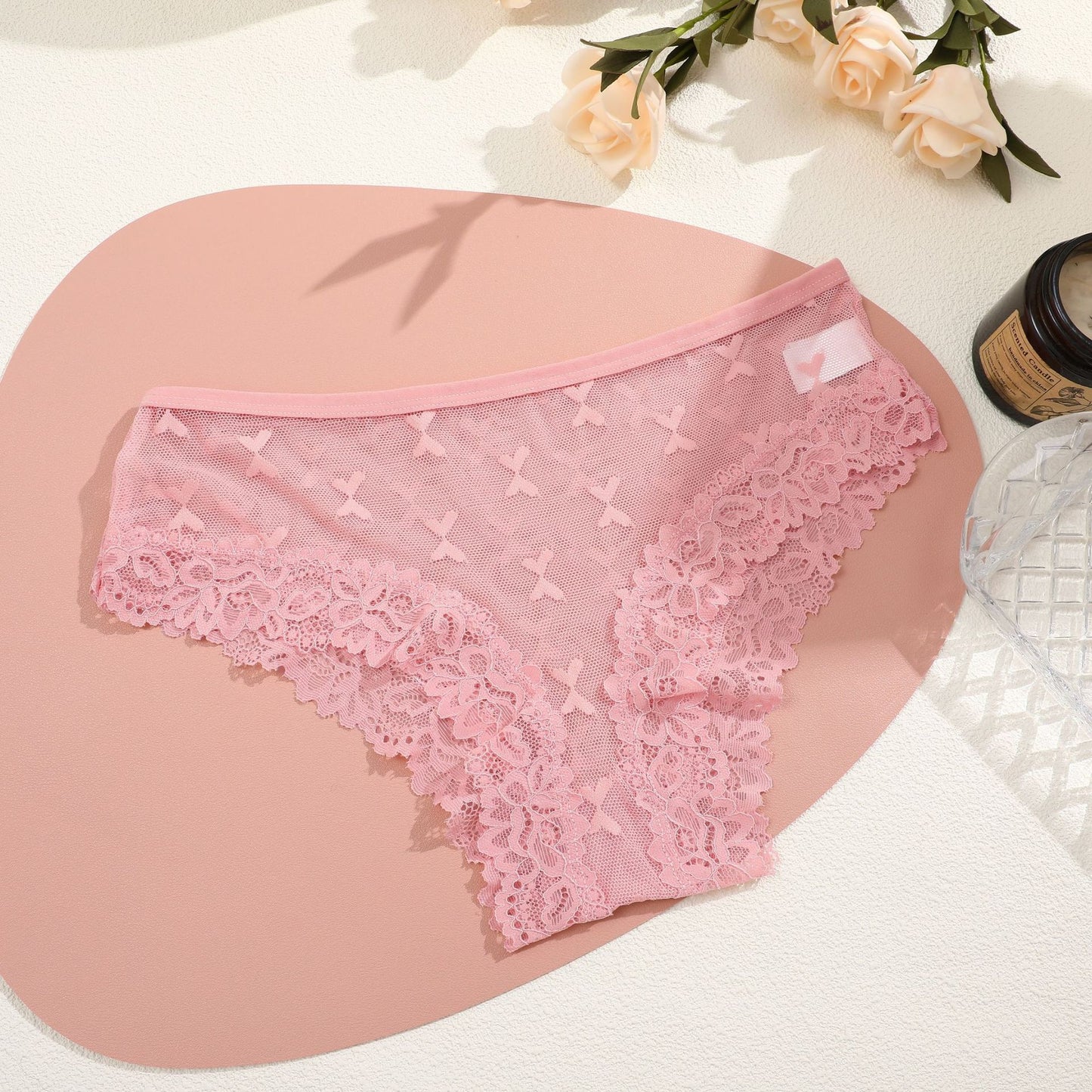 European And American Butterfly Mesh Panties Lace Edge - Zalixer